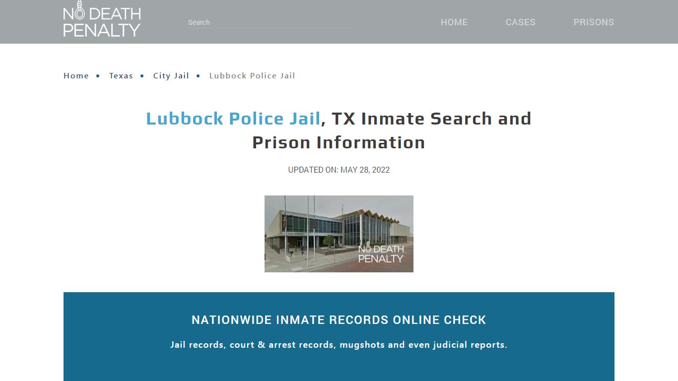 Lubbock Police Jail, TX Inmate Search, Visitation, Phone ...
